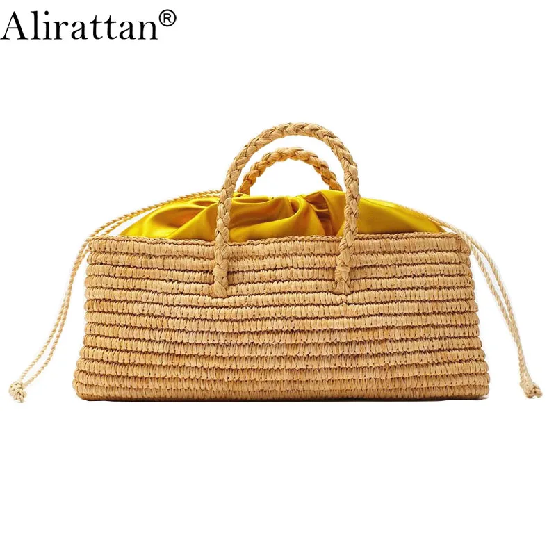 

Women Beach Straw Bag 2020 New Summer Fashion Rattan Woven Shoulder Messenger Bag Trendy Leisure Vacation Tote Ins K39