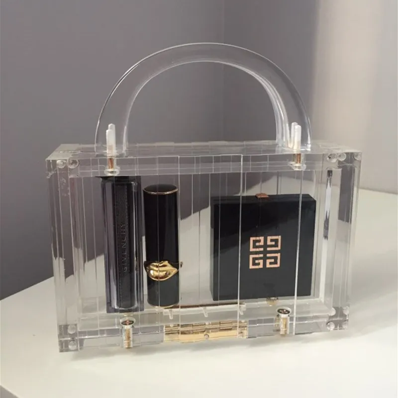 Женская вечерняя сумочка прозрачная акриловая сумка повседневная 2019|Вечерние