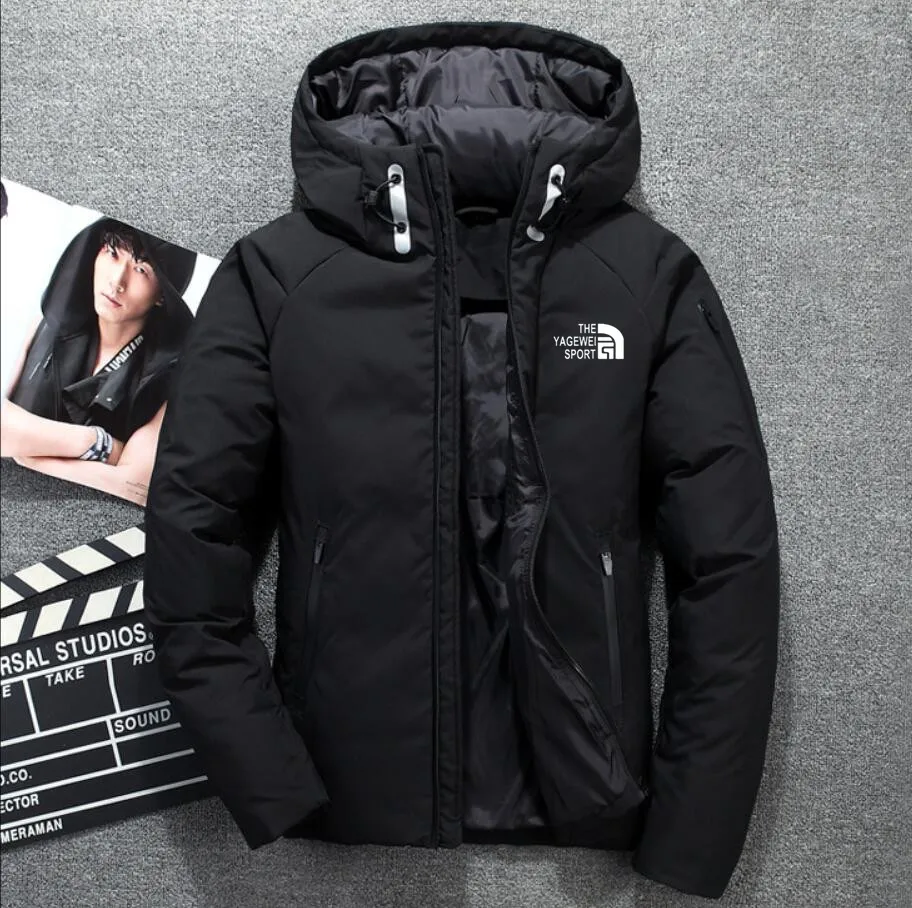 

Men Down Jackets Winter Warm Puffer jacket Parka Hooded Feather Coat Soft Shell Hats Thick Outerwear Outdoor Ski Male Overcoat