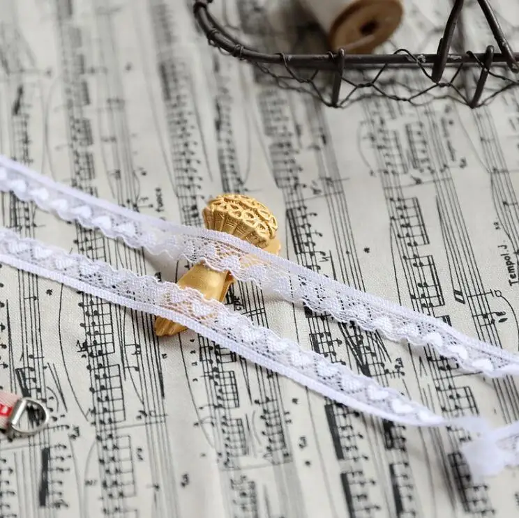 10 метров Φ Обрезка вышивки своими руками чистая белая эластичная кружевная