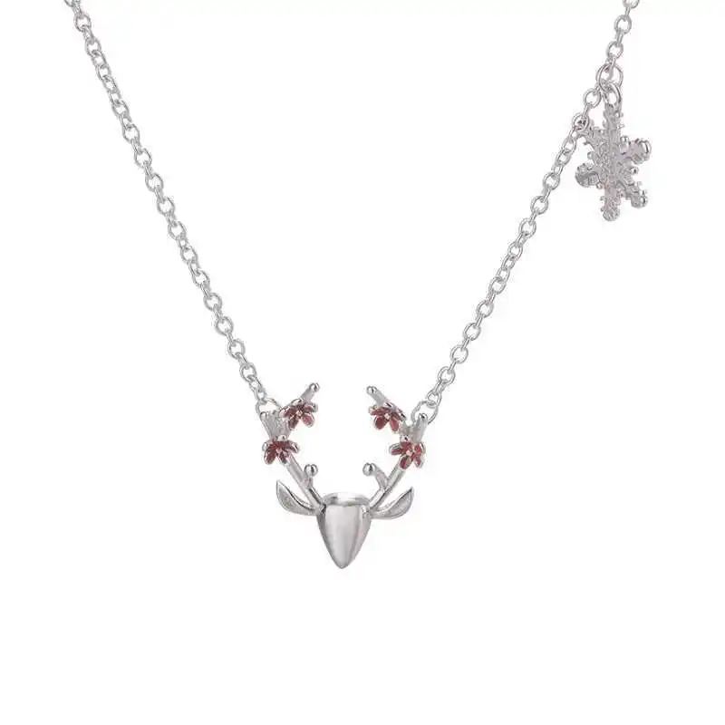

925 Sterling Silver Milu deer Necklaces & Pendants For Women Fashion Lady Festival Gift Sterling-silver-jewelry