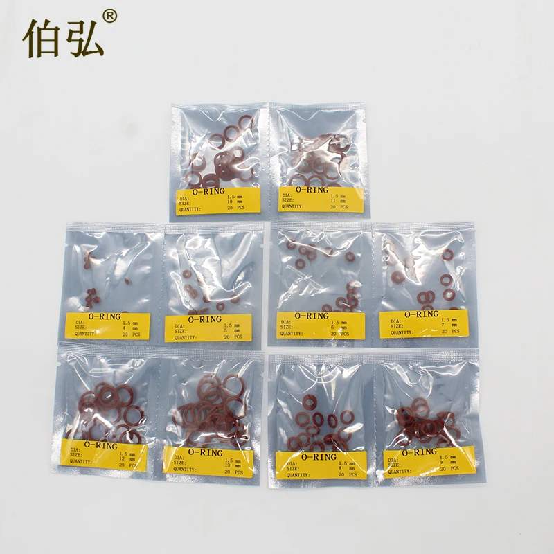 Красные силиконовые резиновое уплотнительное кольцо из силикона/VMQ толщина CS1.5mm