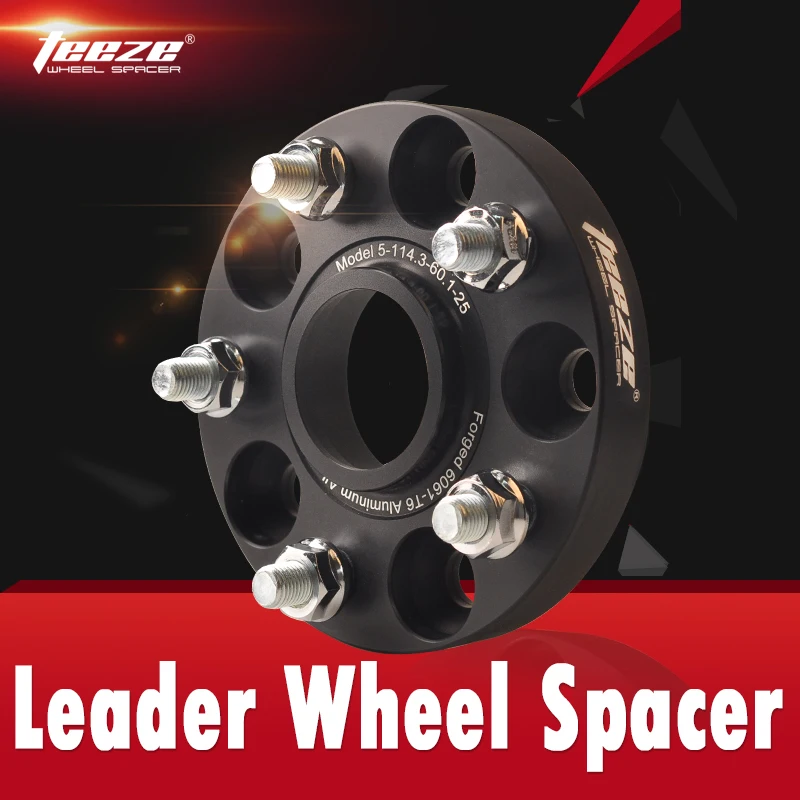

Teeze Black Wheel spacers adapters 5x114.3 Center Bore 54.1mm T7075 Aluminum Alloy spacers for wheels 1 pirces