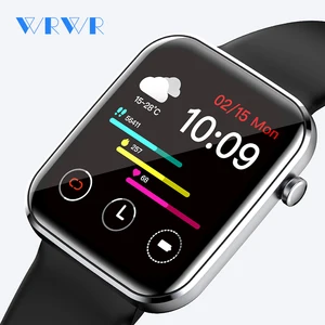 wrwr 2021 smart watch 1 69 inch men full touch fitness tracker ip67 waterproof smartwatch for xiaomi redmi android apple huawei free global shipping