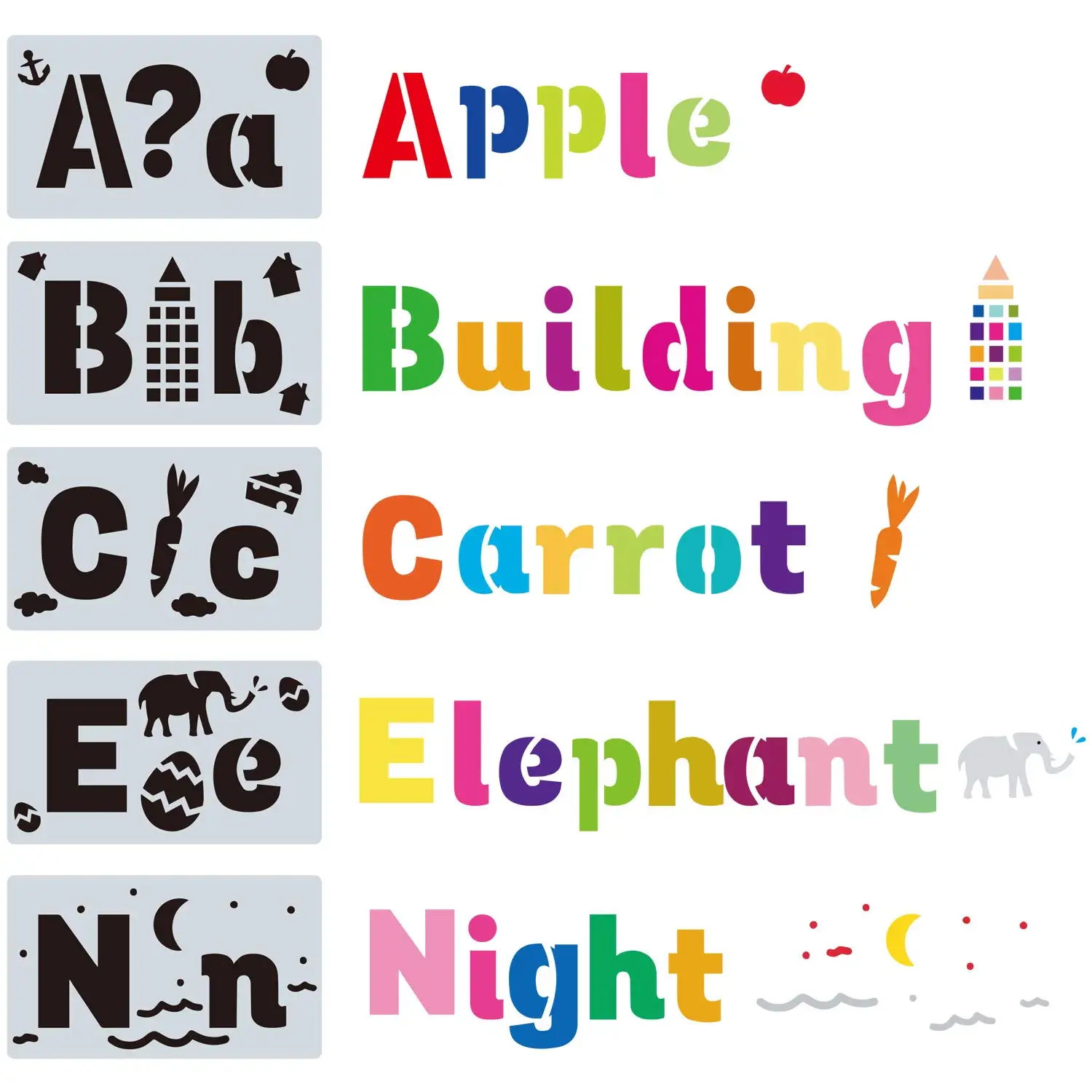 Многоразовые алфавитные буквы цифры трафареты рисунок лазерная вырезка