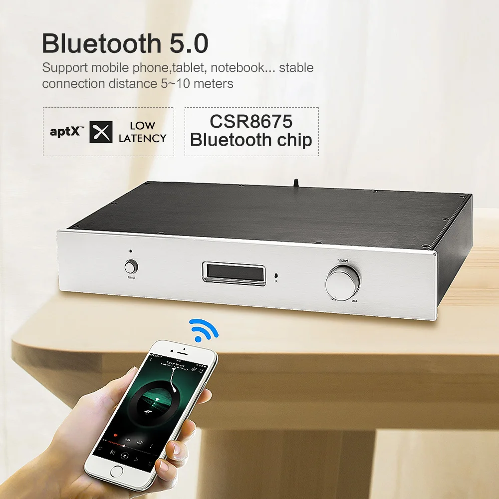 AIYIMA AK4497EQ DAC декодер XMOS XU208 CSR8675 Bluetooth 5 0 APTX HD Оптическое волокно коаксиальный USB DSD256