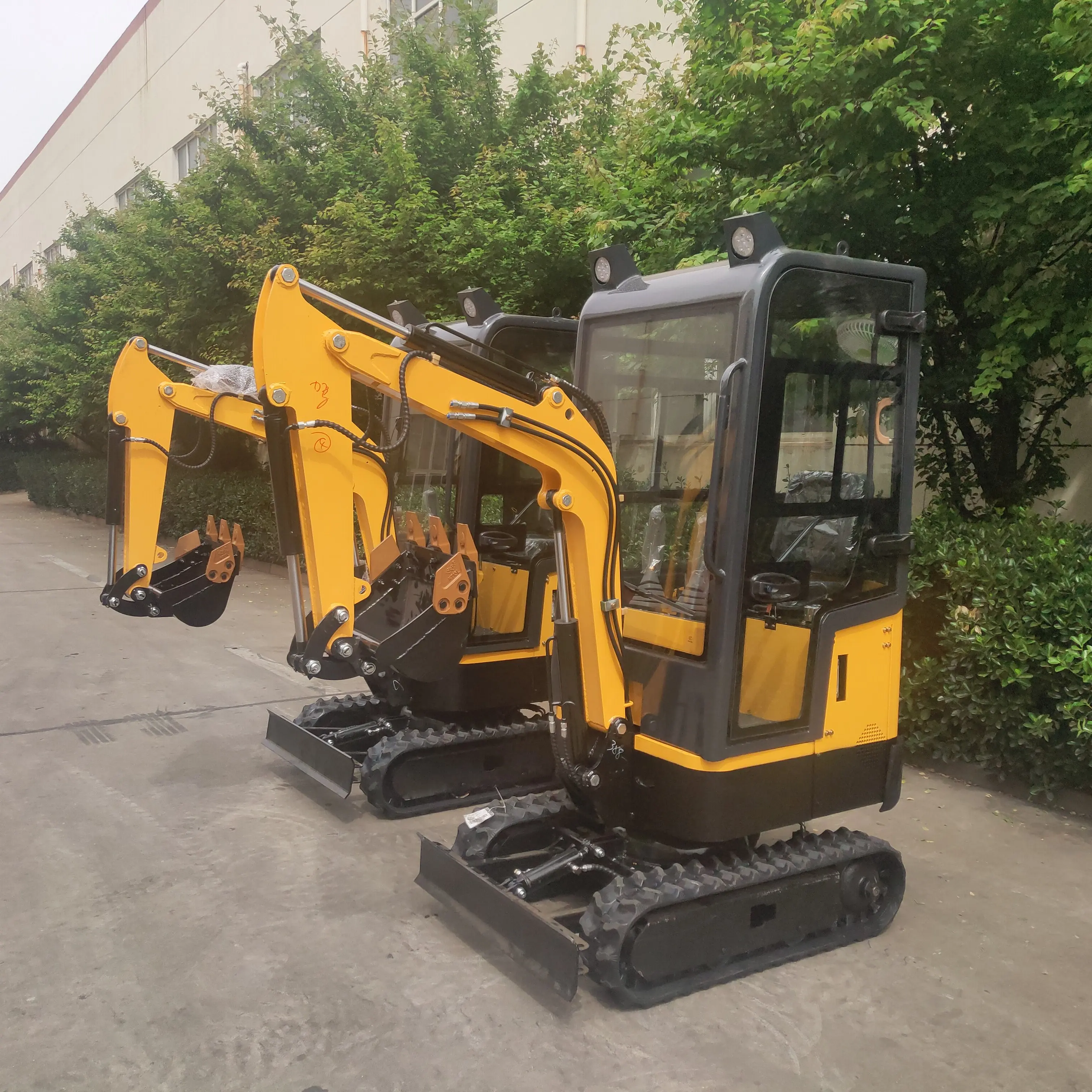 2021 Новый CE EPA китайский 1 тонный гусеничный экскаватор мини-маленький Диггер с