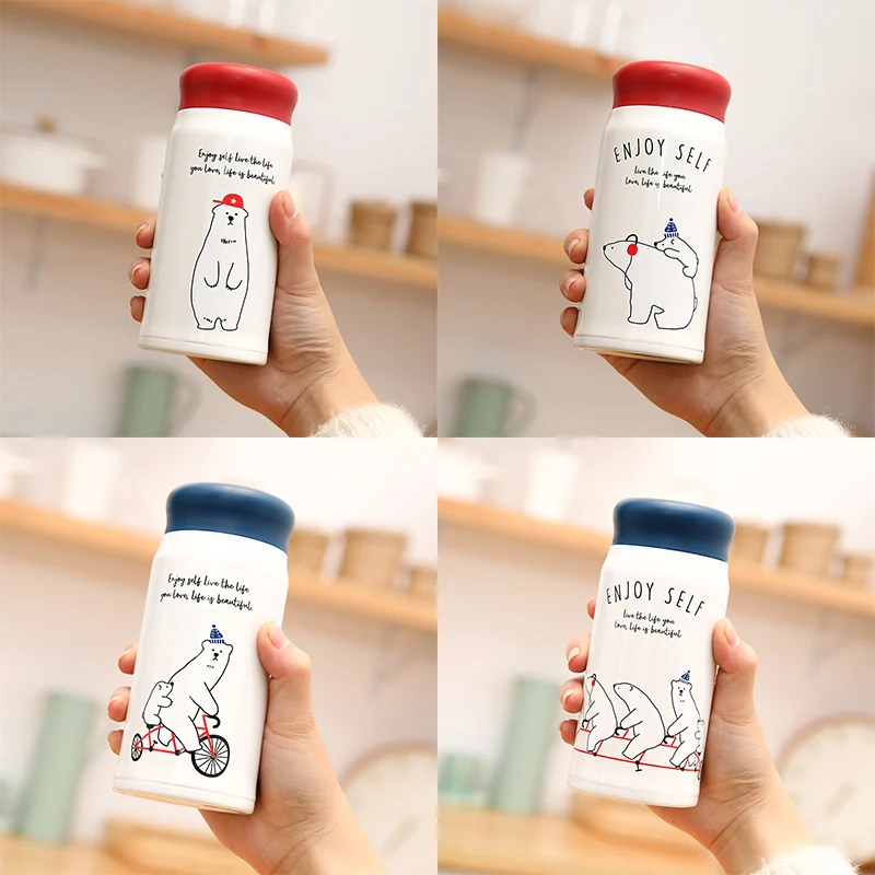 

350/500ml New Stainless Steel Insulated Bottle Coffee Tea Thermos Mug Isothermal Travel Drink Water Cup Tumbler Flask termo cafe