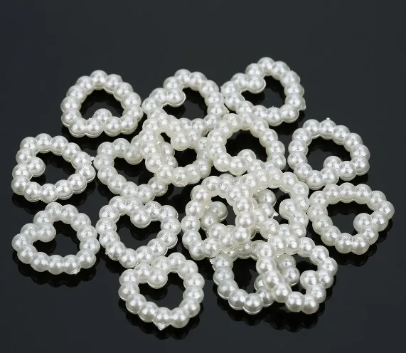 100 шт./лот резиновый жемчуг 12 мм мягкий в форме сердца для одежды/шляп/обуви