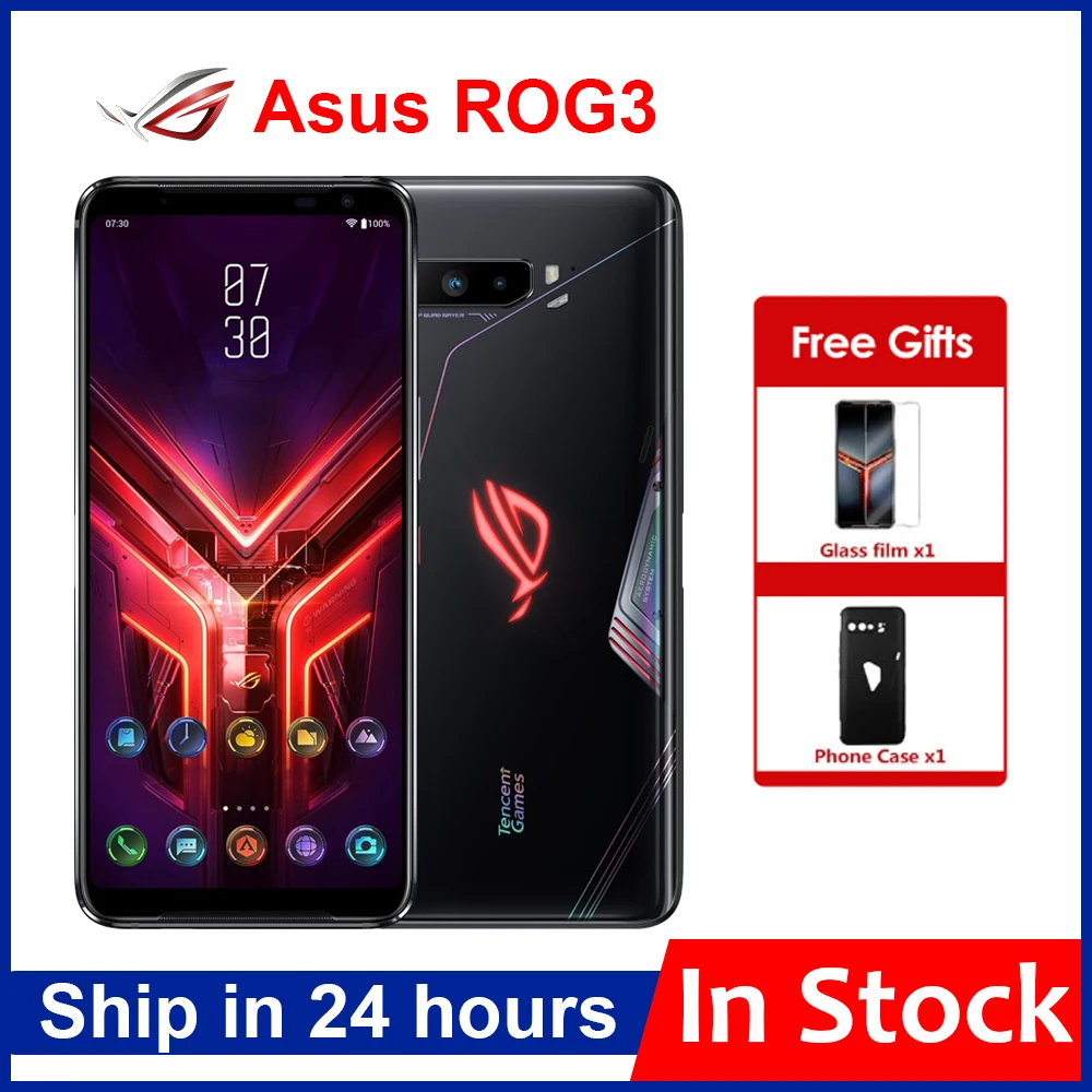 New Global Rom Asus ROG 3 5G Gaming Phone 6.59" Snapdragon865/865 Plus 6000mAh 144HZ FHD+ AMOLED NFC ROG Phone 3 ROG3 Smartphone