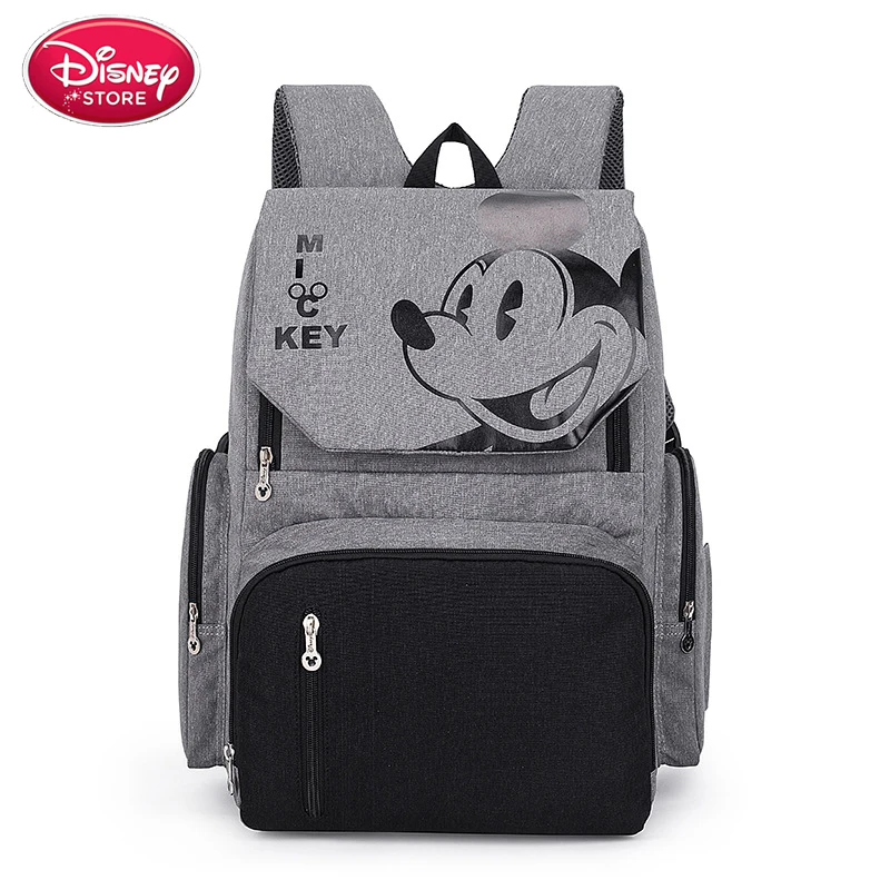

Disney Bags Mummy Diaper Backpack Bag Minnie Mickey Mouse Stroller Capacity Travel Feeding Handbag for Baby Care Mom Bag