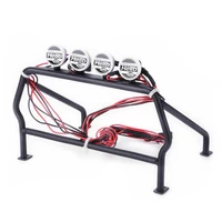 metal roll cage bucket with 6 led light metal barrel cage with ground surface for rc 110 remote car parts accessories