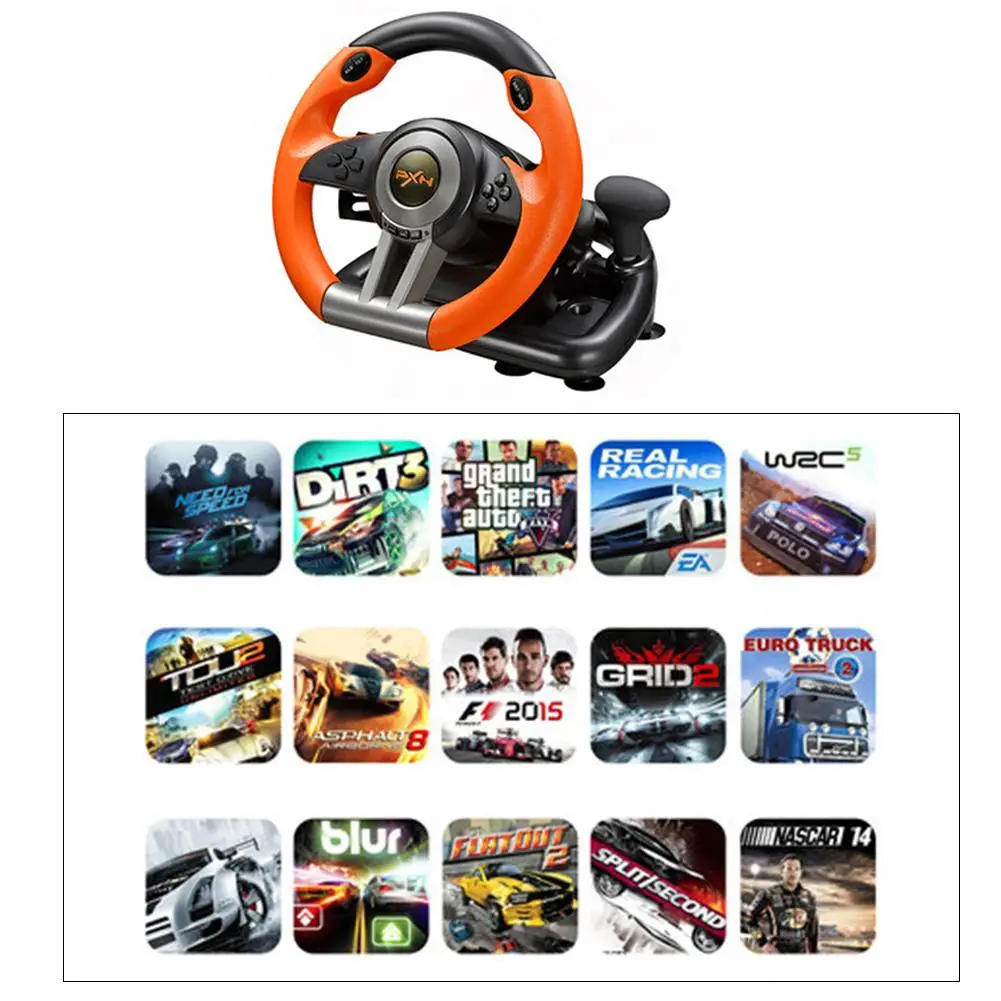 Поддержка ПК/для PS3/PS4/X-ONE компьютерная игра рулевое колесо моделирование USB Проводное соединение гоночный симулятор вождения школьный автомобиль