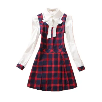 Платье для девочек на весну и лето студенческое платье средней школы с длинным