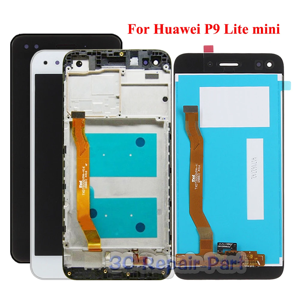 ЖК дисплей для Huawei P9 Lite mini монитор сенсорный экран p9 lite дигитайзер в сборе