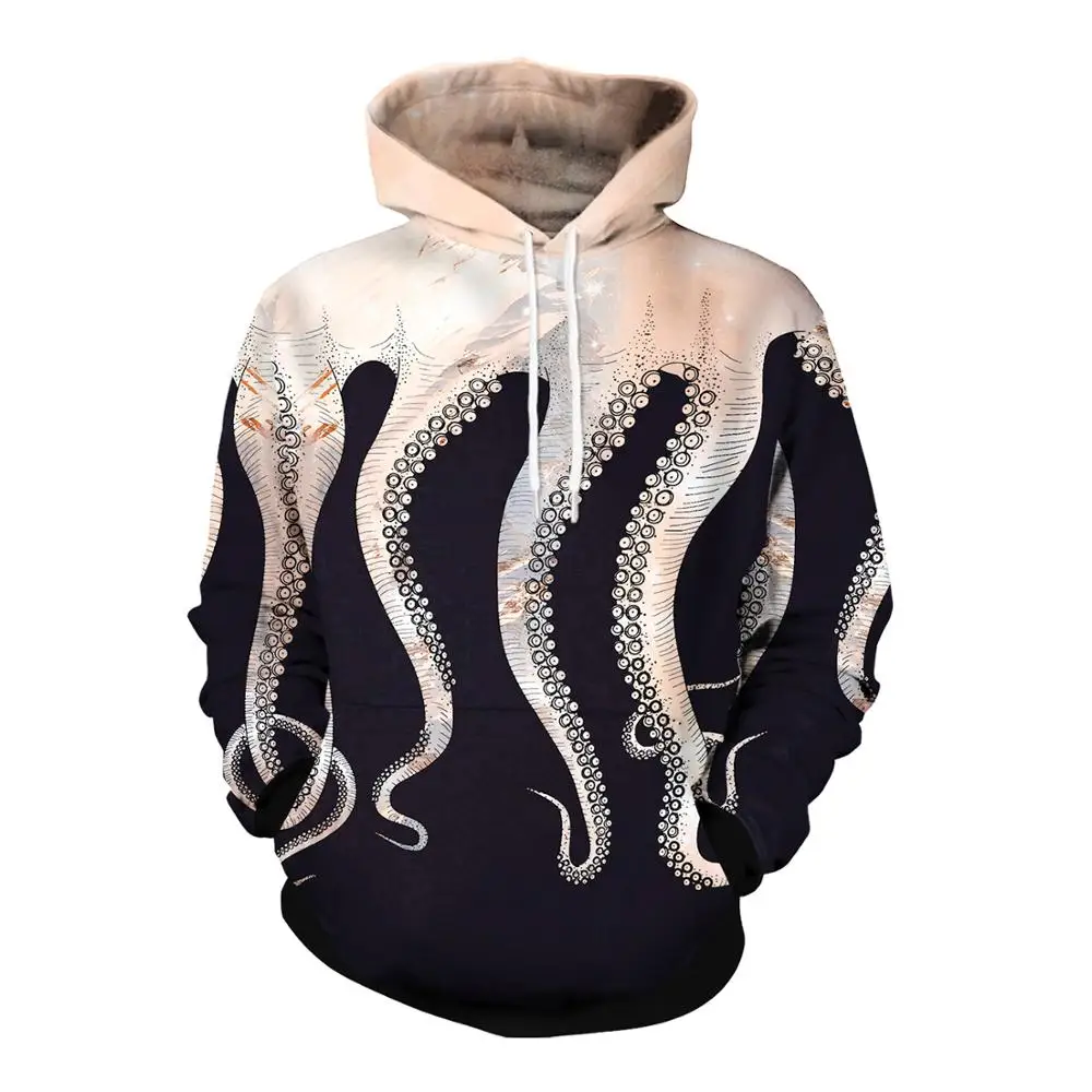 Neue Octopus Raum Hoodies Sweatshirts Galaxy 3D Gedruckt Muster Herbst Mit Kapuze Frauen Hoodie |