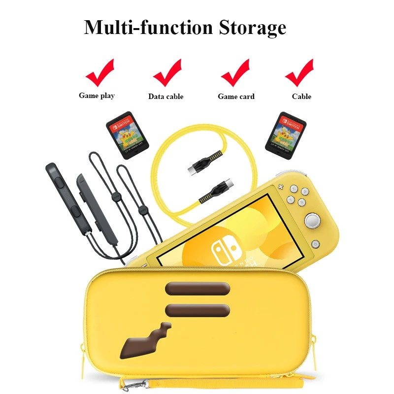 Портативный чехол для переноски Nintendo Switch Lite с большой емкостью жесткий