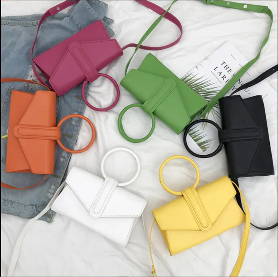 Новинка 2019 женская сумка мессенджер модная простая карамельных цветов в