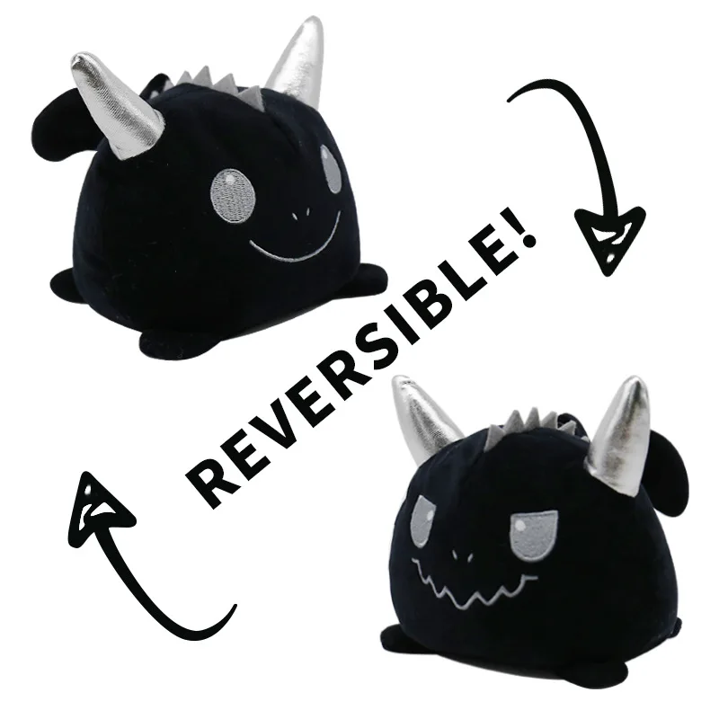 

Pulpito Reversible Inverted Cats Dolls Expression Inverted Animal Cartoon Children's Plush Toy Styles A Variety Of Realistic