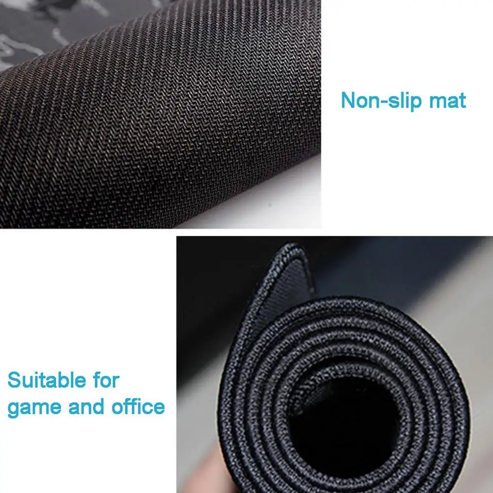 Игровой коврик для мыши большой геймер Компьютерная резиновая поверхность карта