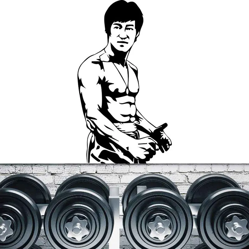 

Bruce Lee Jeet Kune Do Chinese Kung Fu Wall Sticker Vinyl Art Home Decor Kids Room Boy Teen Bedroom GYM Wall Decals Mural 3B96