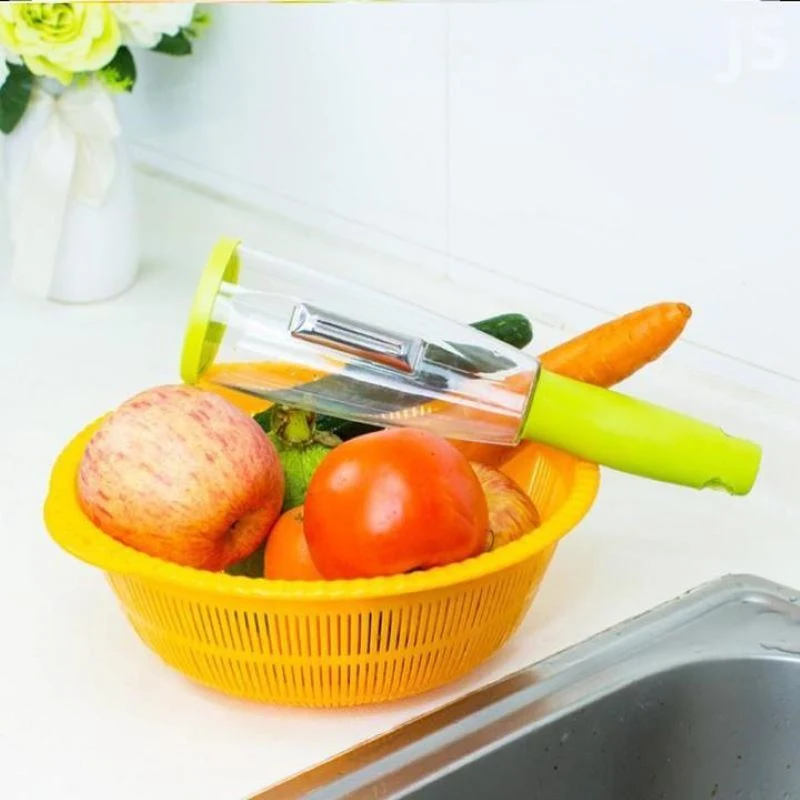 

Fruit Vegetable Peeler Plastic Fruit Zesters With Apple Peel Holder Storage Box Useful Cooking Tools Kitchen Gadgets Supplies