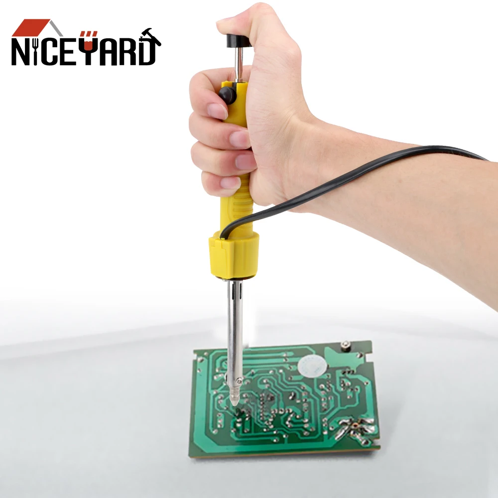 

NICEYARD 2-in-1 Precision Welding Tool Electric Soldering Iron And Tin Suction Gun Electric iron Welding Equipment 220V 30W