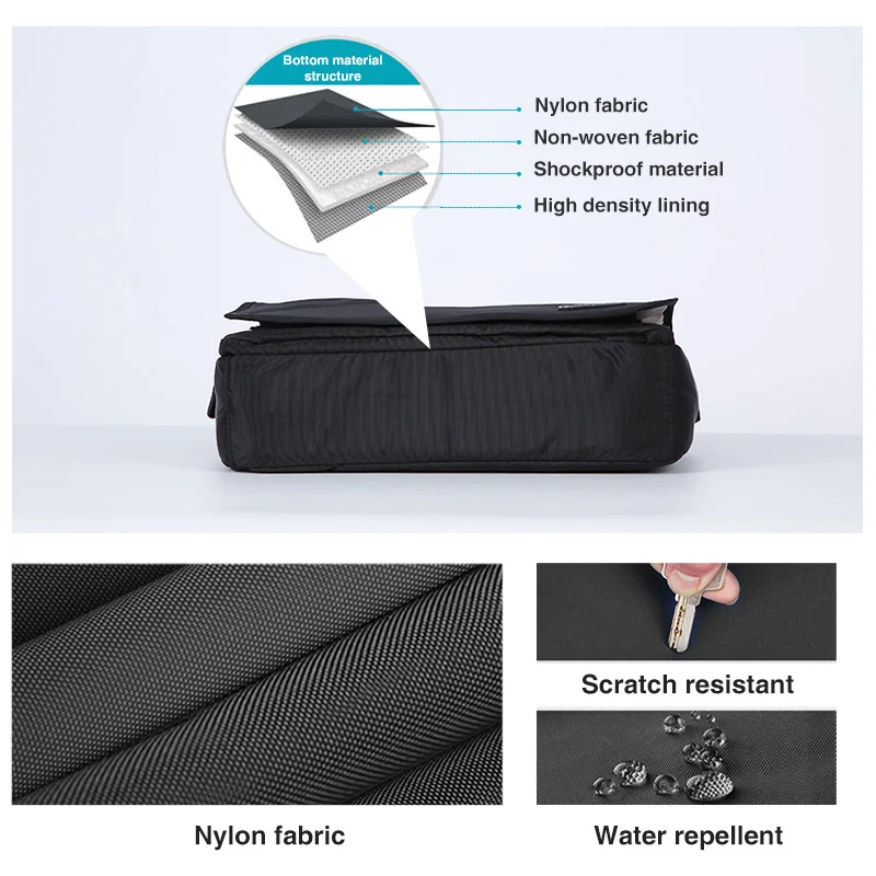 mixi fashion men crossbody bag messenger casual shoulder school bags black blue gray 12 14 inch free global shipping