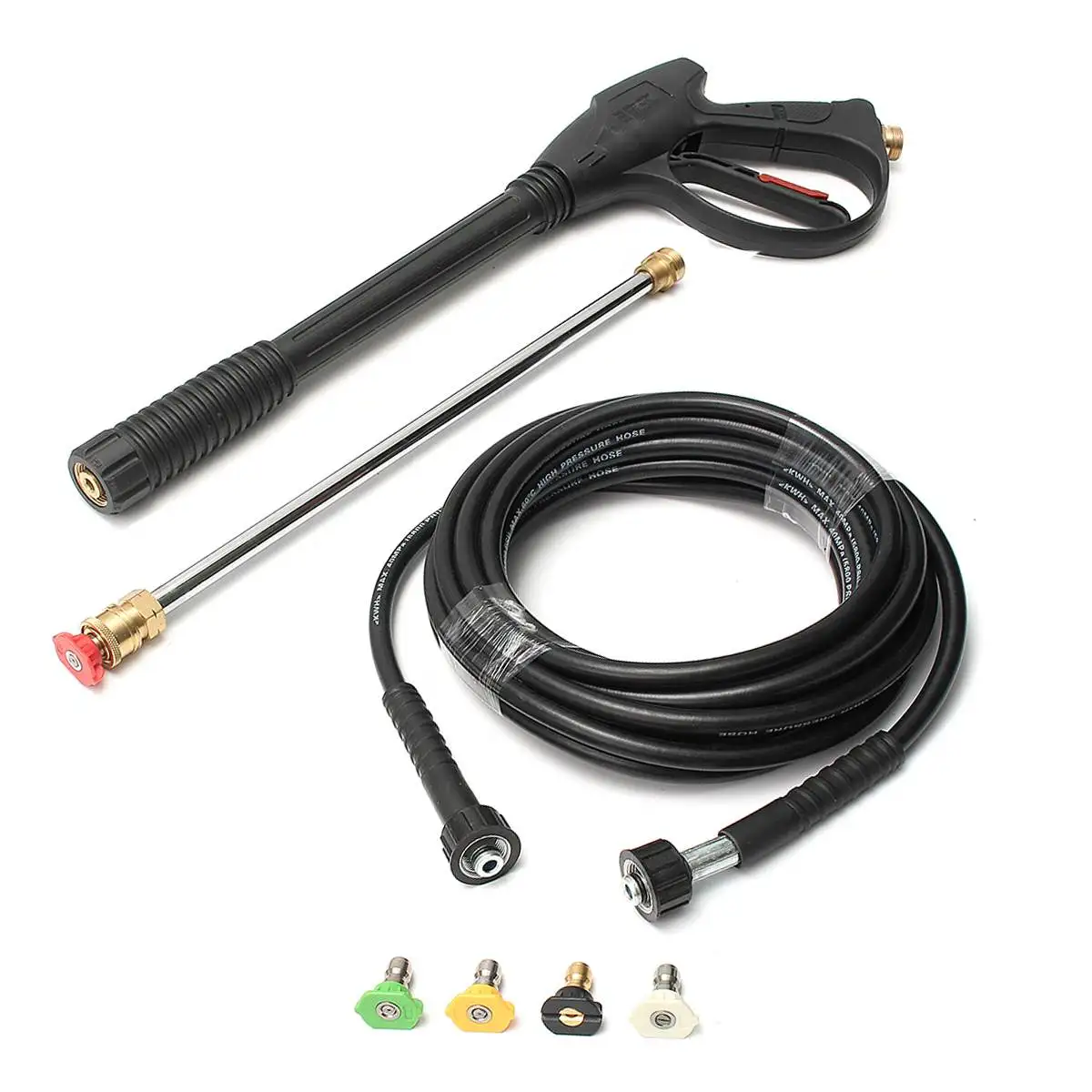 

NEW High Pressure Washer Power Spray-Gun 4000Psi Pressure Car Washer Foam Gun+50CM Extension Hose Replacement Wand Lance