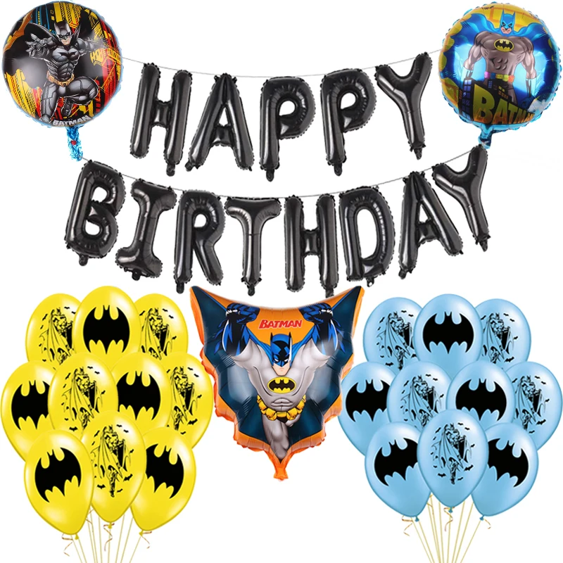 1 комплект одежды летучая мышь из латекса фольги воздушные шары с гелием черного