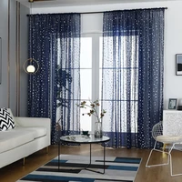 portable window treatment bronzing polyester chic voile hanging curtain window curtain voile curtain