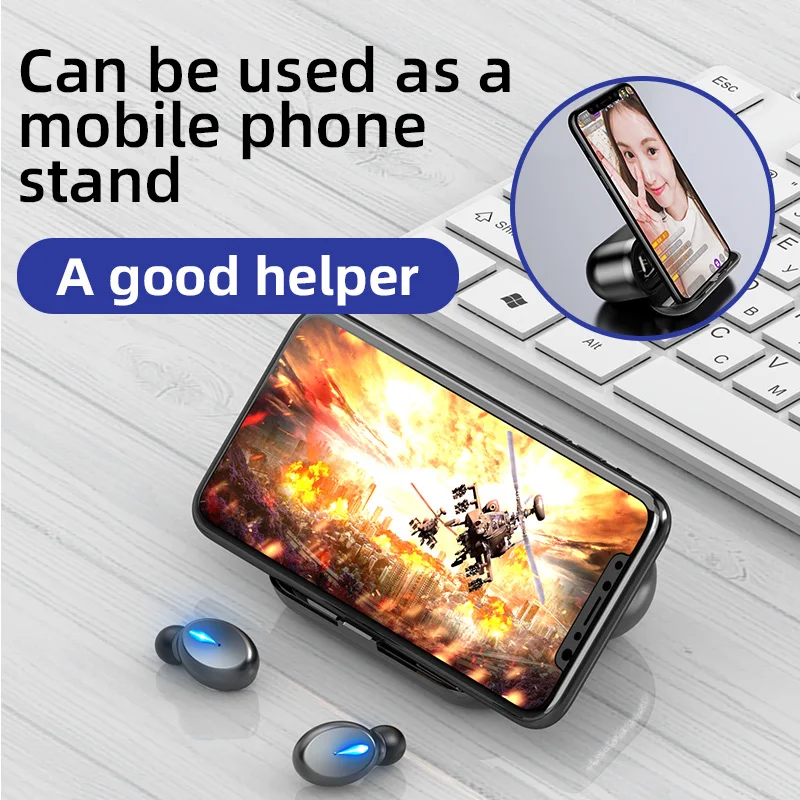 Новые беспроводные наушники F9 Bluetooth 5 0 TWS Hi Fi мини вкладыши Спортивная гарнитура