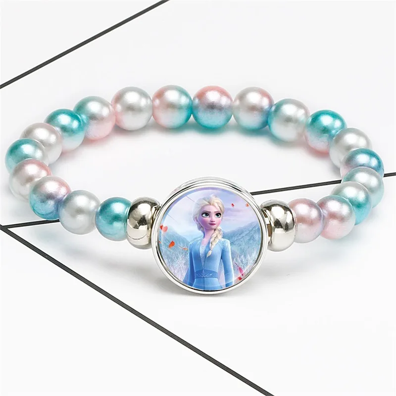 Браслеты Disney Эльза Анна игрушки для макияжа девочек браслет из бисера в виде
