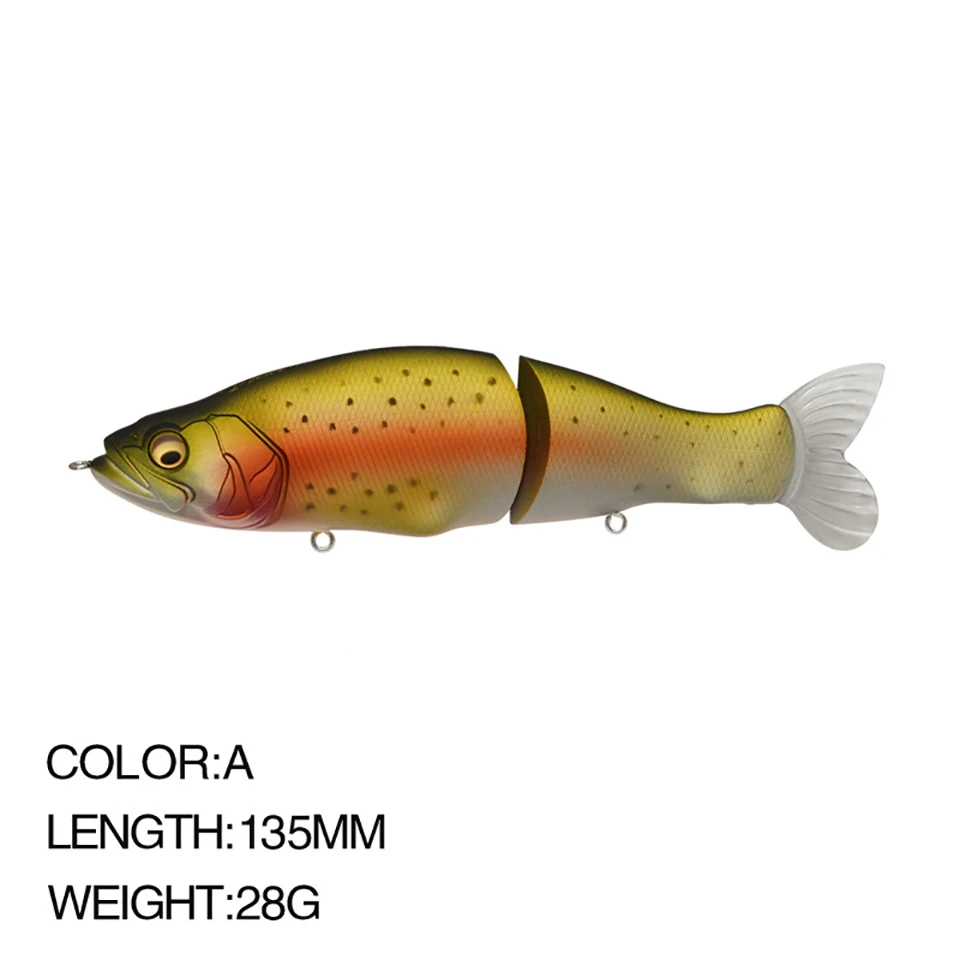 

1Pcs 135Mm 28G Combined Fish Bait Simulation 3D Eye Artificial Hard Bait Shaking Floating Bait Outdoor Fishing Tool