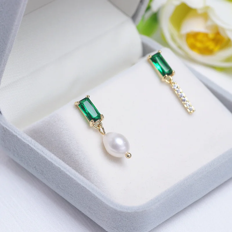 Винтажные элегантные свадебные украшения серьги с пресноводным жемчугом 2019