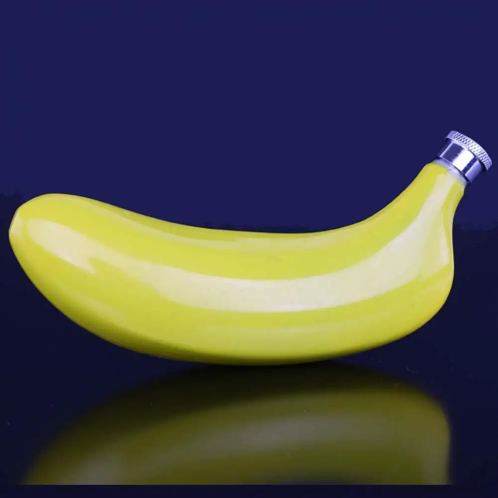 Креативный кувшин в форме банана 5 унций винный горшок фляжка для виски из