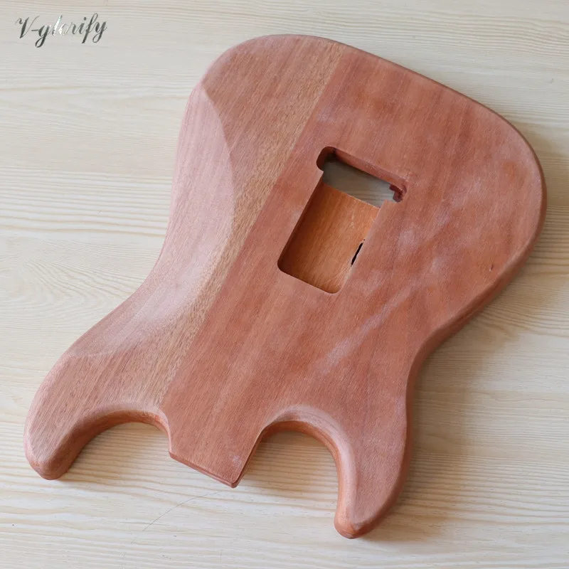 Фрезерный корпус гитары ST электрогитары okoume strat натурального цвета Floyd Rose для