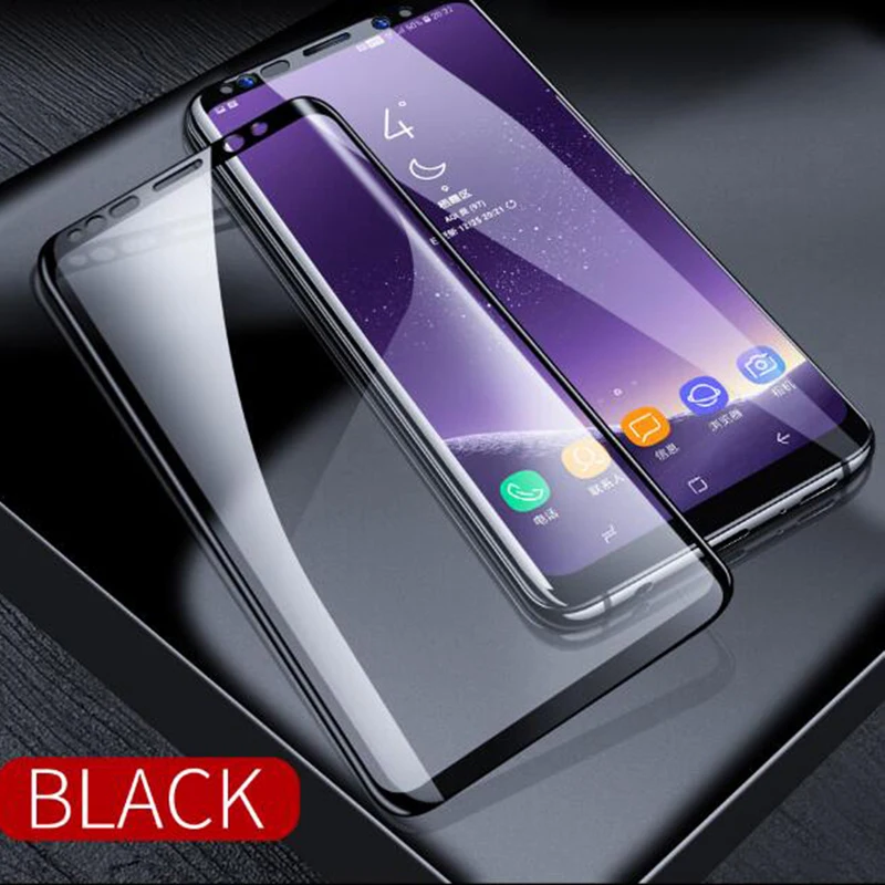 9D полностью изогнутое закаленное стекло для Samsung Galaxy Note 8 9 S9 S8 Plus Защитная пленка