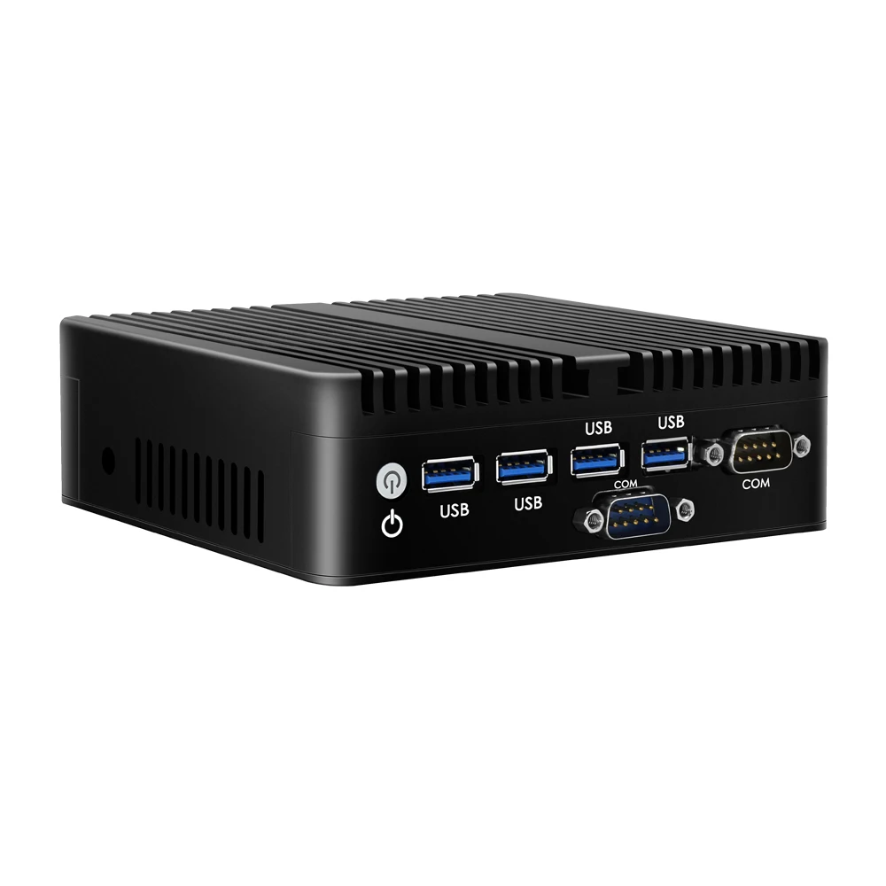 Безвентиляторный мини ПК Celeron 2955U Dual LAN Windows 7 Мини компьютер Nuc Настольный 2* HDMI 2* COM офисный ПК DDR3 ram HDD HTPC