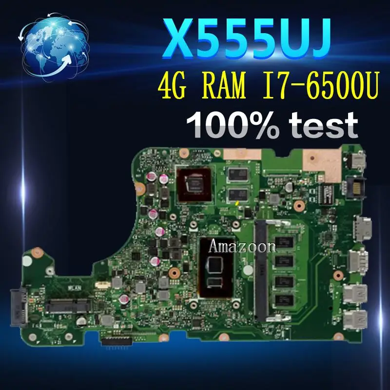 Материнская плата для ноутбука Amazoon X555UJ For Asus X555UF F555U X555UB X555UQ X555UTest оригинальная