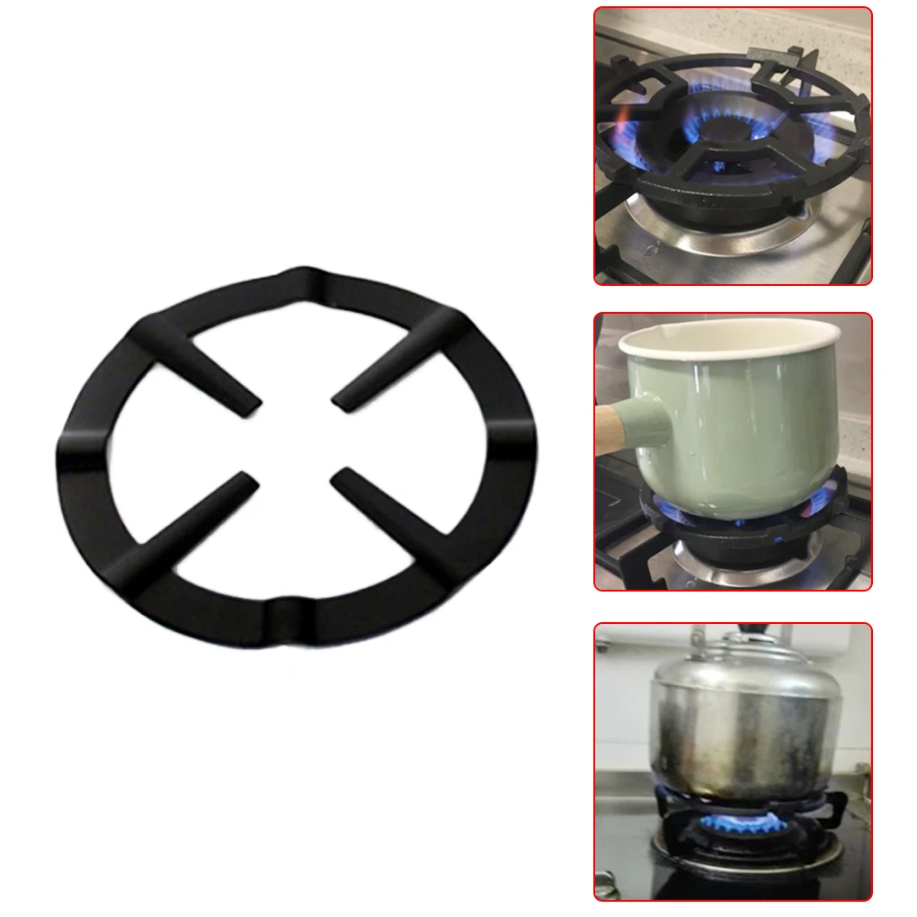 

1pcs Black Stove Cooker Plate Pot Stand Holder Home Kitchen Stove Coffee Moka Pot Reducer Ring Stand