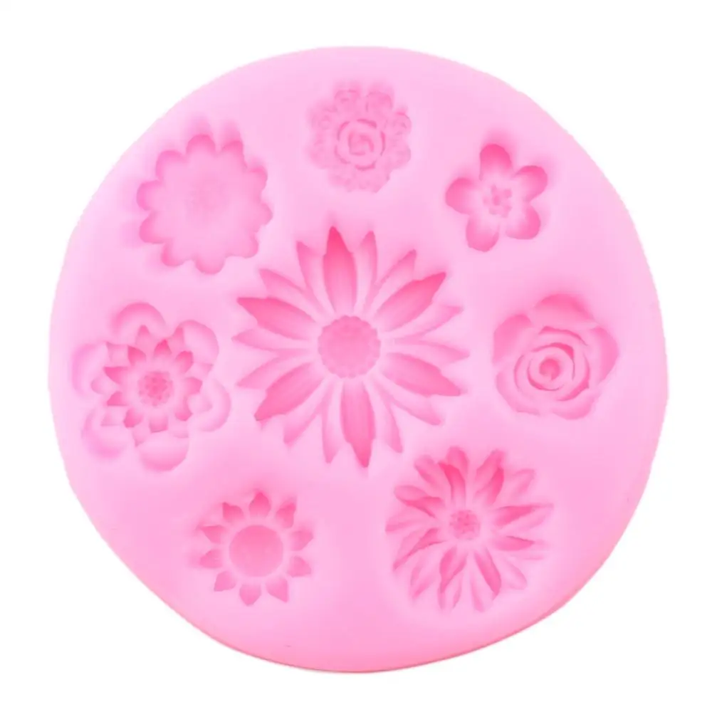 Силиконовая форма в виде ромашки подсолнечника кекс сделай сам Topper инструменты