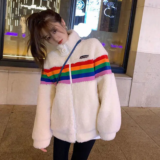 

Amendment New Fashion Women's Spring Lamb Wool Coat Leaves Upper Coat Top Woman Collar Hooded Sleeve Style Pattern Type Age 2021