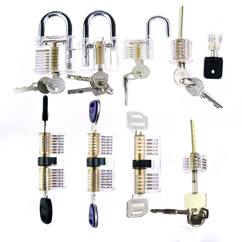 

Finding Practice Lock Set for Beginner and Pro Locksmiths ,Professional Lock Tool Kit for Training and Practice