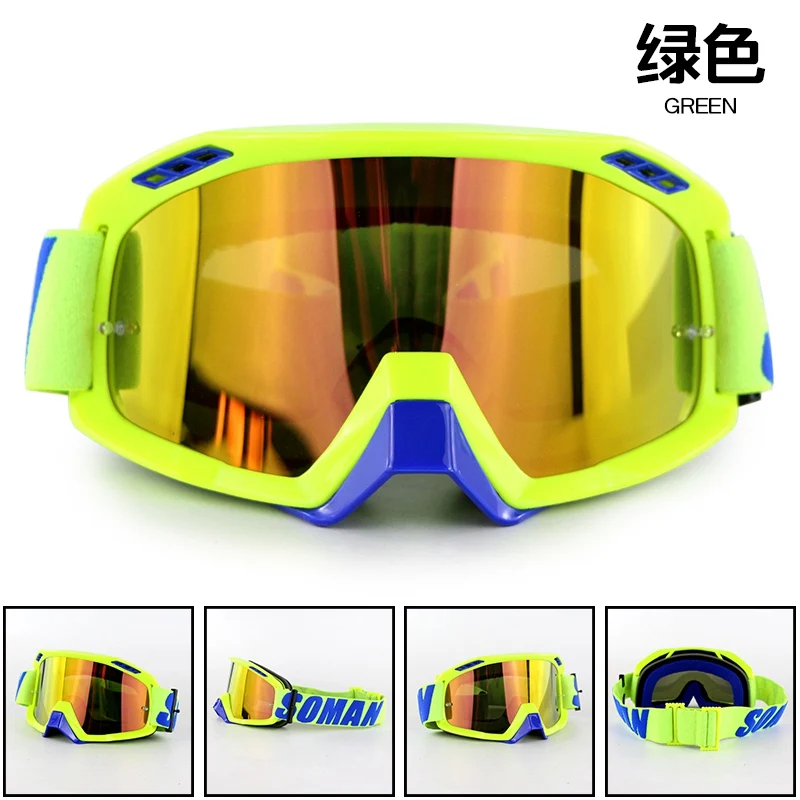 okulary Brand New Motorcycle Helmet Goggle Sweat-absorbent Motocross Glasses Motor Bike Racing Gafas lunettes anteojos