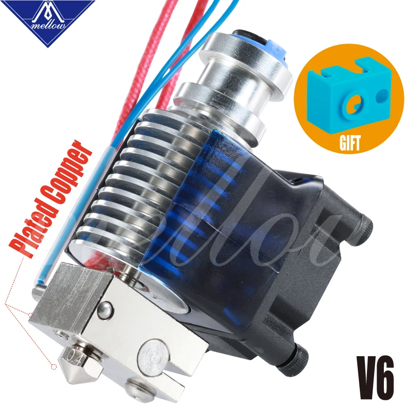 Мягкий Топ 12v/24v Nf v6 покрытием Медь Hotend насадка тепла блок тепловой перерыв