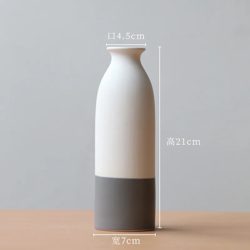 

Nordic Minimalist Ceramic Vase Decoration Home Decor Modern Large Vase Decoration Household Wedding Decor Living Room Vases Gift