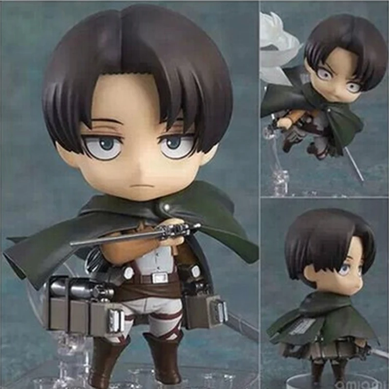 15cm attack on titan figure Levi Mikasa Eren pvc Model Toys &amp 10cm 3d Q version Clay Doll Birthday Gift | Игрушки и хобби