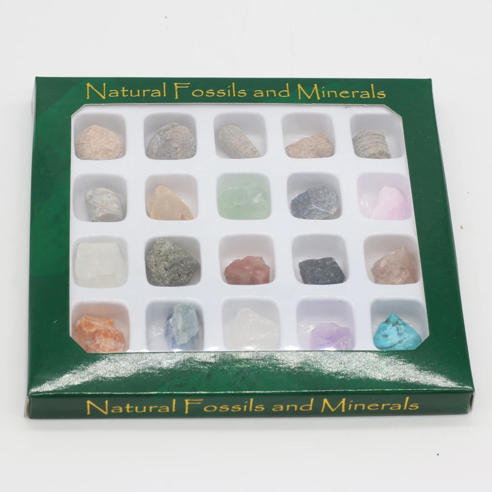 

20Pcs Exquisite Stone High Quality Natural Stone Ore Specimens Mineral Crystals for Christmas New Year Jewelry Gifts Size 10mm