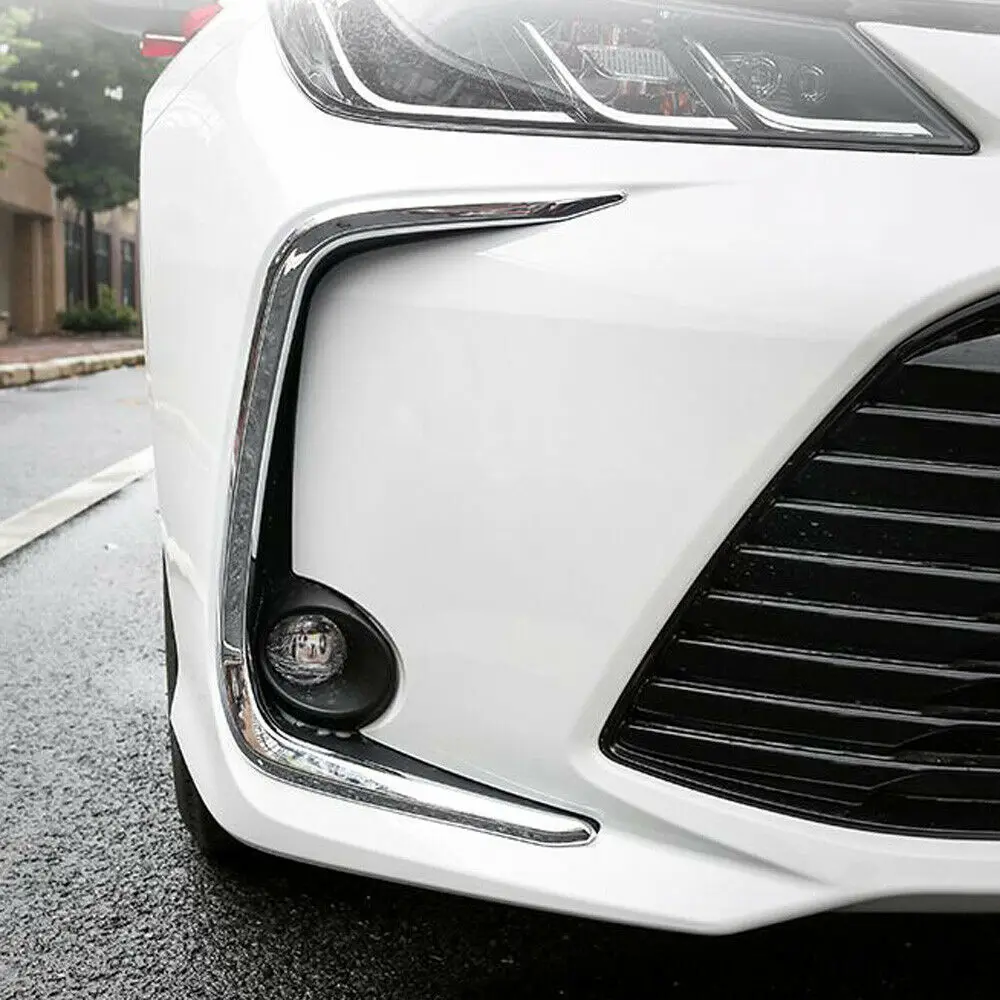 

For toyota corolla sedan 2019-2021 Front FogLight Lamp Eyelid Eyebrow Cover Trim